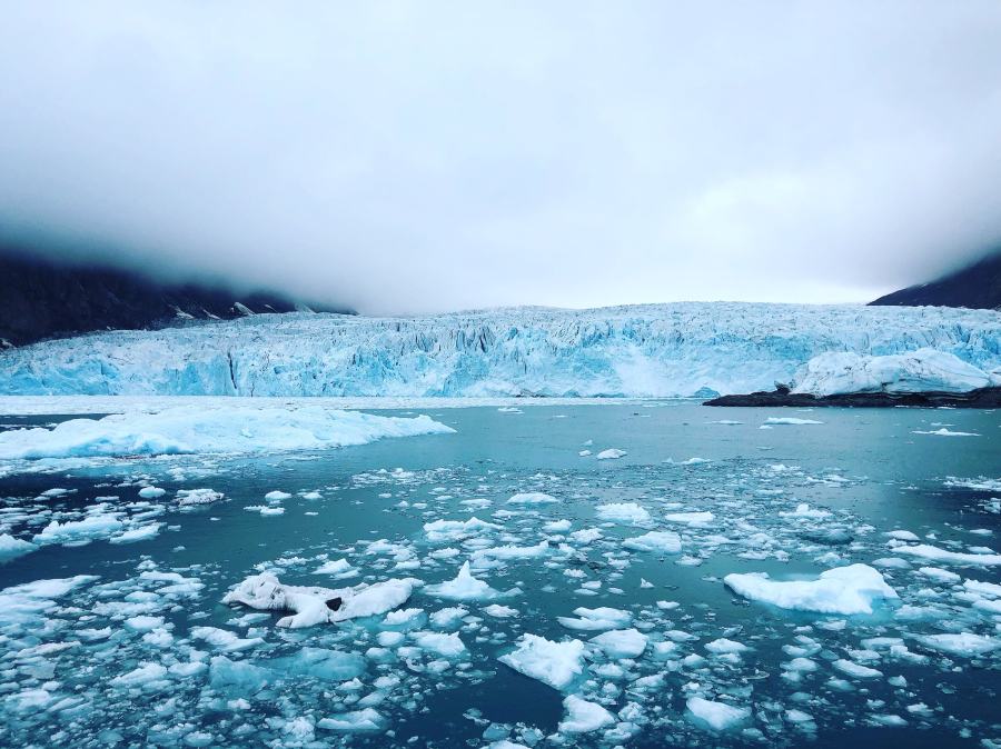 北极海冰融化 图源:外媒