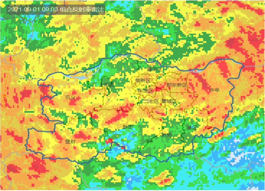 郑州未来三小时中到大雨，降水集中在这些区域