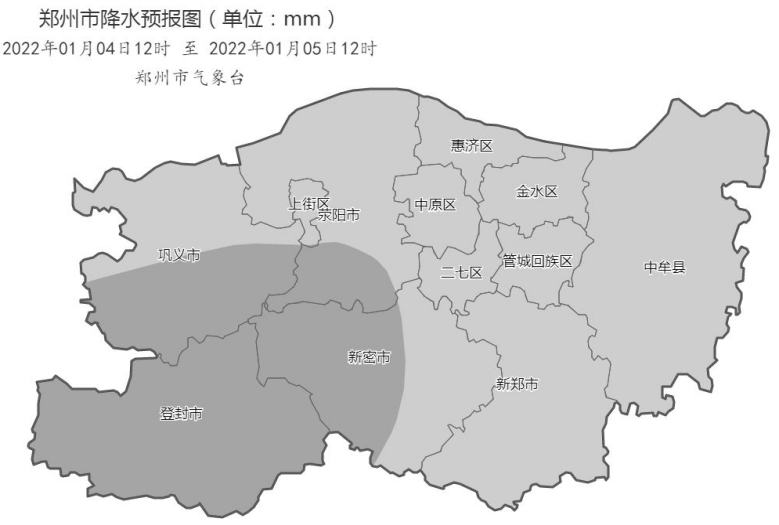 郑州将迎雨雪天气 5日至9日有中度霾