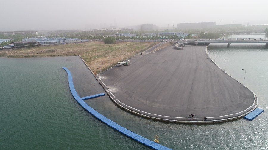 大赛在即！F1摩托艇世锦赛中国郑州大奖赛 场地建设工程全面竣工