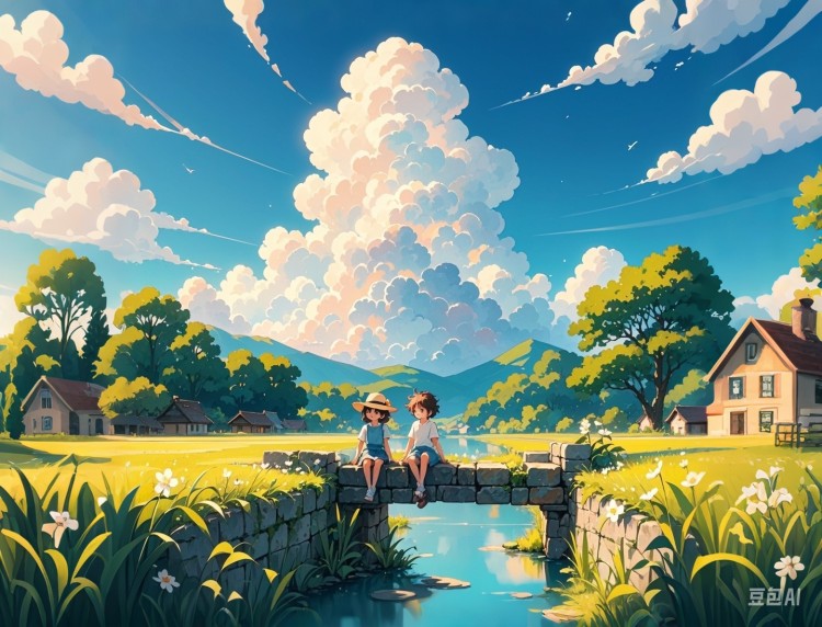 治愈插画——夏末