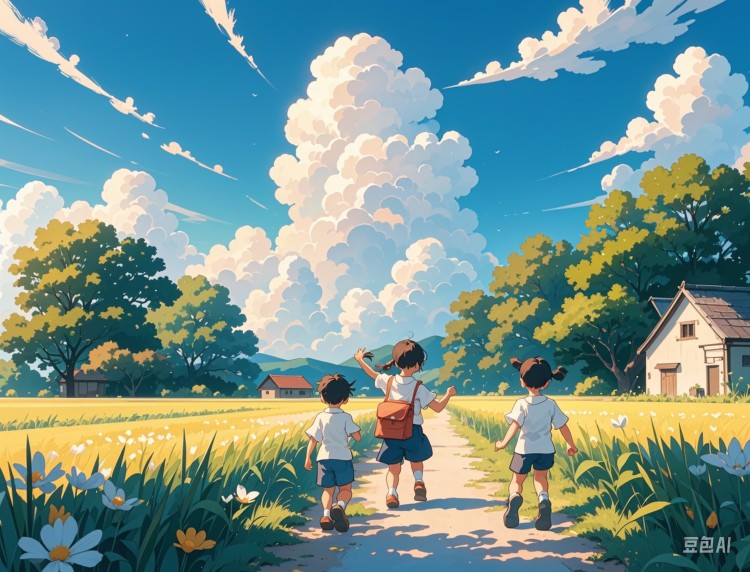治愈插画——夏末
